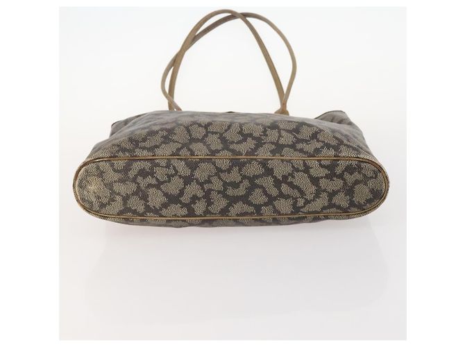 Saint Laurent Borsa Tote in PVC 2 pezzi Grigia Auth fm5232 Marrone - vista 17