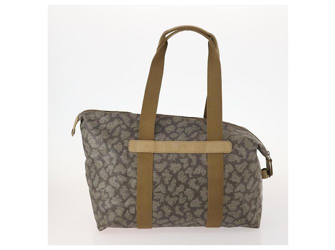 Saint Laurent Borsa Tote in PVC 2 pezzi Grigia Auth fm5232 Marrone - vista 3