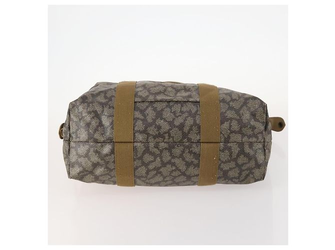 Saint Laurent Borsa Tote in PVC 2 pezzi Grigia Auth fm5232 Marrone - vista 8