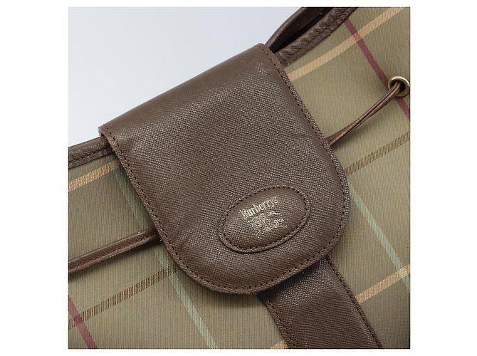 Borsa a Spalla Burberrys Nova Check Beige Oro Auth mr2149 D'oro - vista 10