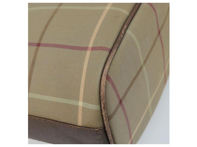 Borsa a Spalla Burberrys Nova Check Beige Oro Auth mr2149 D'oro - vista 16