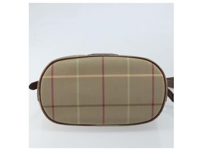 Borsa a Spalla Burberrys Nova Check Beige Oro Auth mr2149 D'oro - vista 5