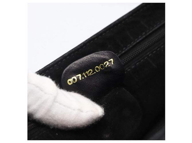 Gucci Bolsa de Ombro Horsebit em Couro Preto e Ouro Auth 170075 Dourado - vista 22