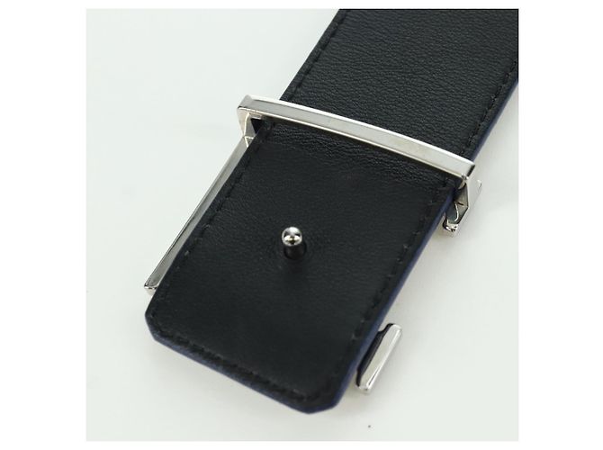 LOUIS VUITTON Gürtel Damier Graphite LV Bedruckte Initialen 40,2" Auth LNZ847M Damier ebene - Ansicht 10