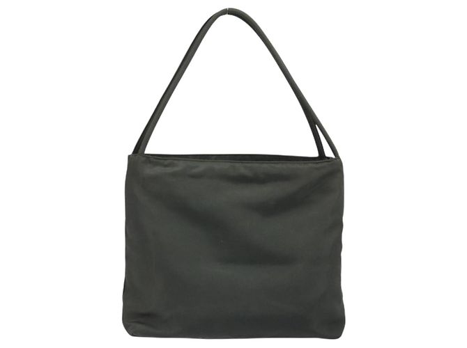 PRADA Borsa a mano in nylon khaki Auth bs33878 Cachi - vista 2