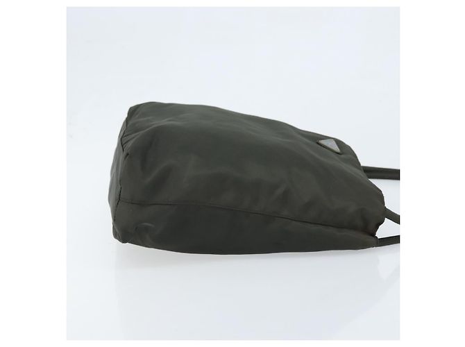 PRADA Borsa a mano in nylon khaki Auth bs33878 Cachi - vista 3