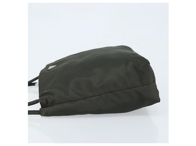 PRADA Borsa a mano in nylon khaki Auth bs33878 Cachi - vista 4