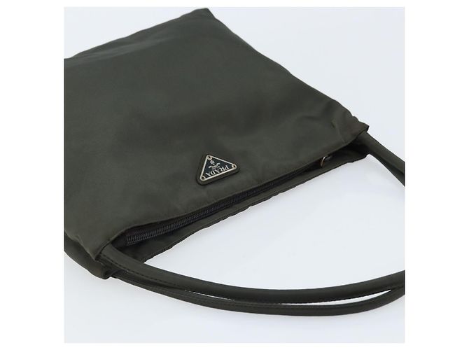 PRADA Borsa a mano in nylon khaki Auth bs33878 Cachi - vista 6