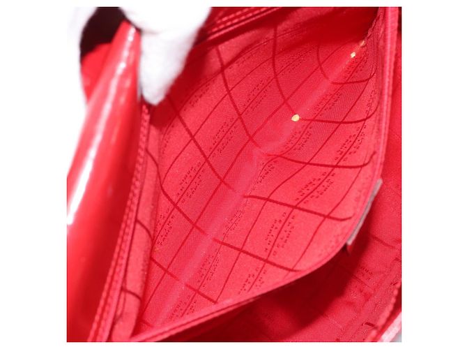 Céline Borsa a mano CELINE in pelle rossa e oro Auth ka3202 Rosso D'oro - vista 11