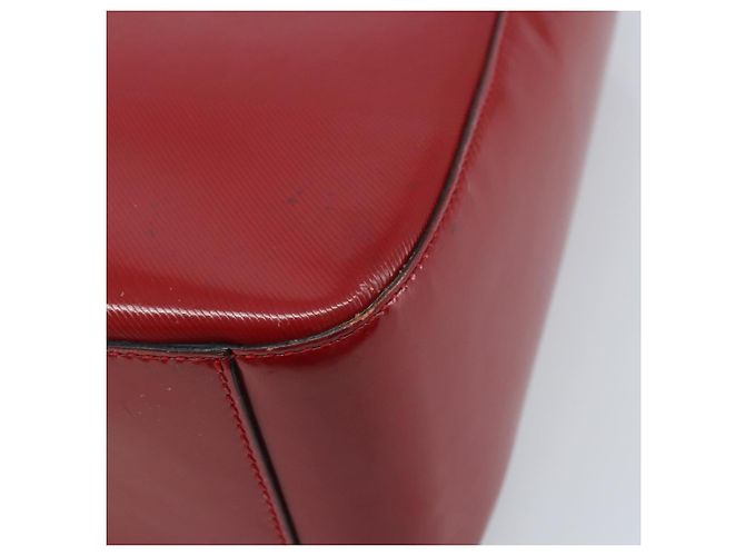 Céline Borsa a mano CELINE in pelle rossa e oro Auth ka3202 Rosso D'oro - vista 15