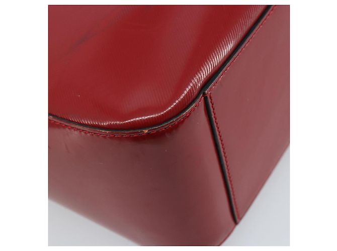 Céline Borsa a mano CELINE in pelle rossa e oro Auth ka3202 Rosso D'oro - vista 16