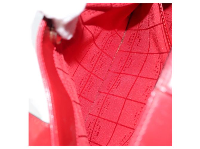 Céline Borsa a mano CELINE in pelle rossa e oro Auth ka3202 Rosso D'oro - vista 21