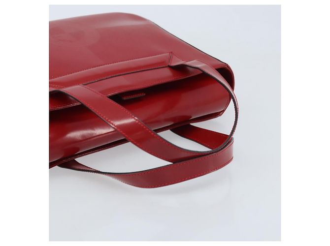 Céline Borsa a mano CELINE in pelle rossa e oro Auth ka3202 Rosso D'oro - vista 7
