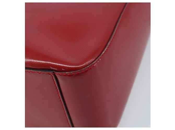 Céline Borsa a mano CELINE in pelle rossa e oro Auth ka3202 Rosso D'oro - vista 9