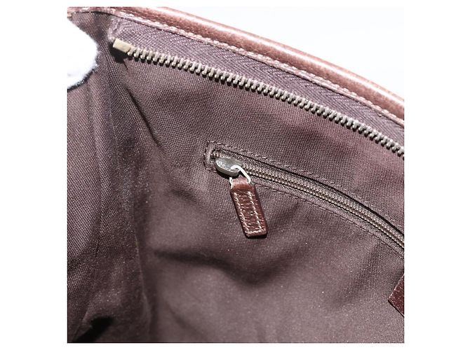 Gucci Borsa a Spalla Abbey GG Canvas Beige Oro 131326 Auth ARZ287 D'oro - vista 20
