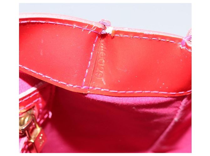 LOUIS VUITTON Borsa Wilshire Boulevard Monogram Vernis Rose Pop M93643 Auth 170093 Rosa - vista 12