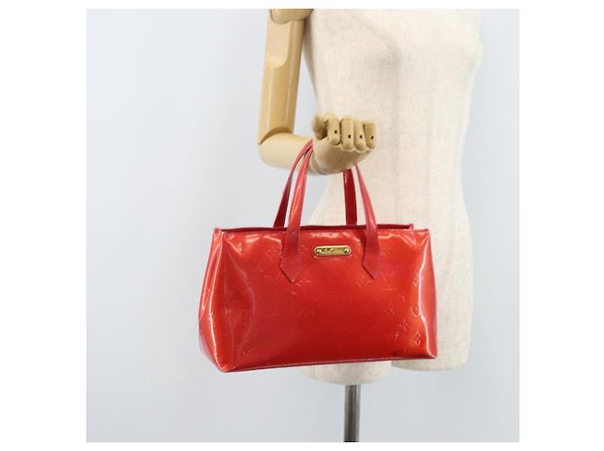 LOUIS VUITTON Borsa Wilshire Boulevard Monogram Vernis Rose Pop M93643 Auth 170093 Rosa - vista 23