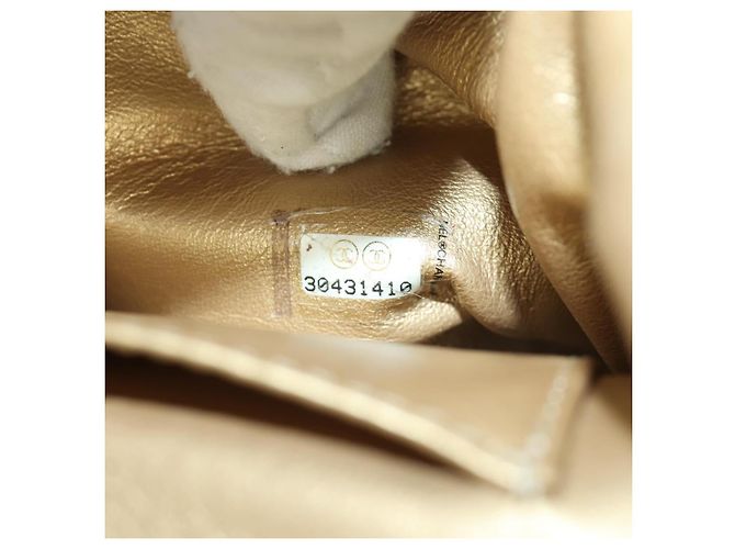 Borsa a Spalla CHANEL Chain Matelassé in Pelle di Agnello 2way Rosa Oro CC Auth ARZ510V D'oro - vista 10