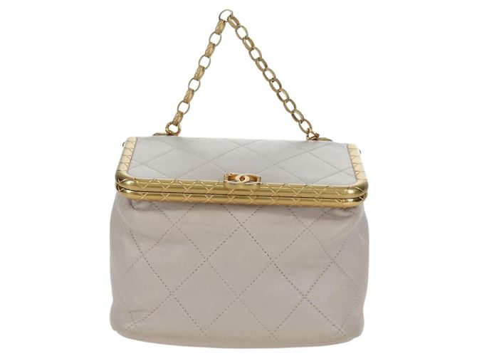 Borsa a Spalla CHANEL Chain Matelassé in Pelle di Agnello 2way Rosa Oro CC Auth ARZ510V D'oro - vista 13