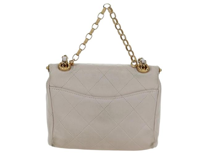 Borsa a Spalla CHANEL Chain Matelassé in Pelle di Agnello 2way Rosa Oro CC Auth ARZ510V D'oro - vista 2
