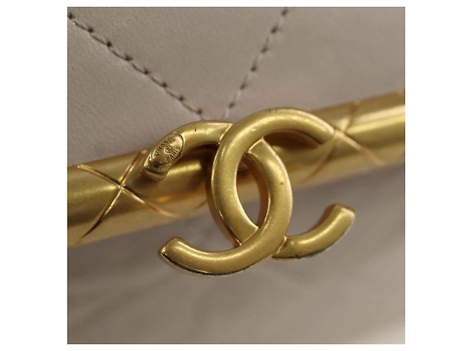 Borsa a Spalla CHANEL Chain Matelassé in Pelle di Agnello 2way Rosa Oro CC Auth ARZ510V D'oro - vista 21