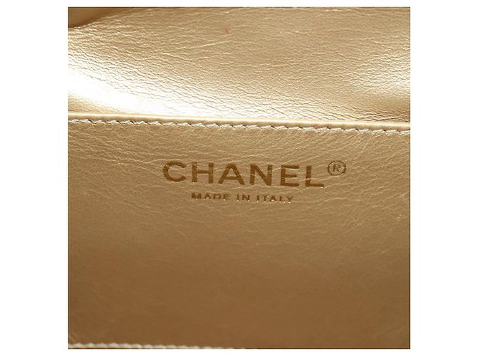 Borsa a Spalla CHANEL Chain Matelassé in Pelle di Agnello 2way Rosa Oro CC Auth ARZ510V D'oro - vista 23