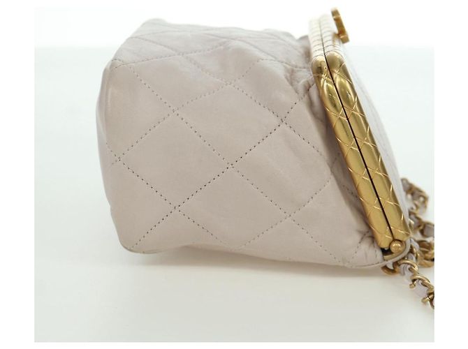 Borsa a Spalla CHANEL Chain Matelassé in Pelle di Agnello 2way Rosa Oro CC Auth ARZ510V D'oro - vista 4
