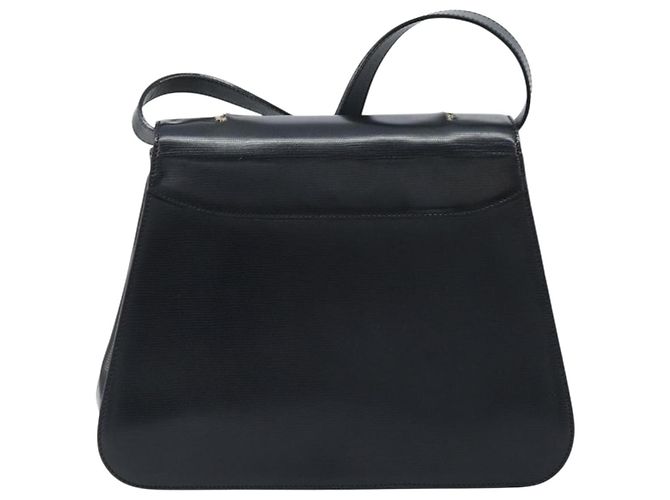 Céline Borsa a mano CELINE in pelle 2 in 1 nera e oro Auth mr2055 Nero D'oro - vista 2