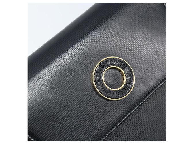 Céline Borsa a mano CELINE in pelle 2 in 1 nera e oro Auth mr2055 Nero D'oro - vista 20