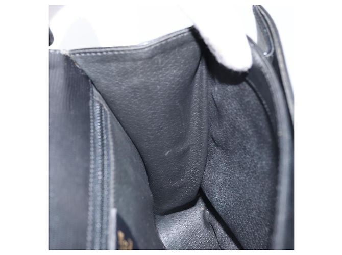 Céline Borsa a mano CELINE in pelle 2 in 1 nera e oro Auth mr2055 Nero D'oro - vista 22