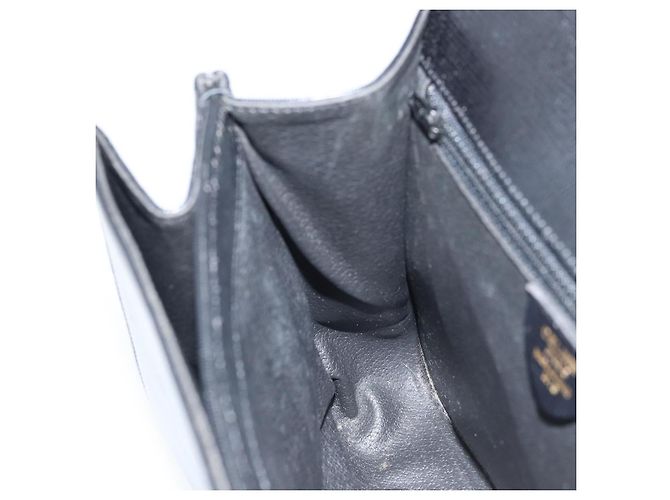 Céline Borsa a mano CELINE in pelle 2 in 1 nera e oro Auth mr2055 Nero D'oro - vista 23