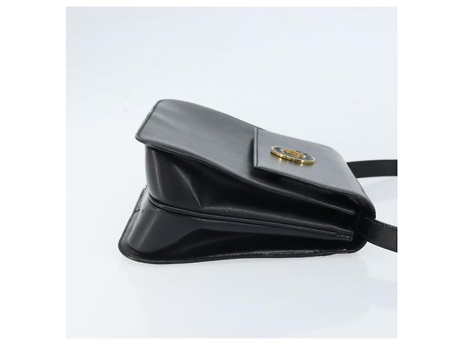 Céline Borsa a mano CELINE in pelle 2 in 1 nera e oro Auth mr2055 Nero D'oro - vista 3