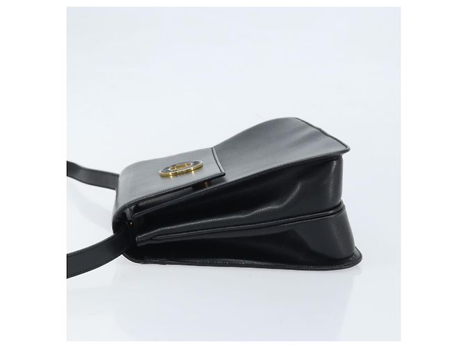 Céline Borsa a mano CELINE in pelle 2 in 1 nera e oro Auth mr2055 Nero D'oro - vista 4