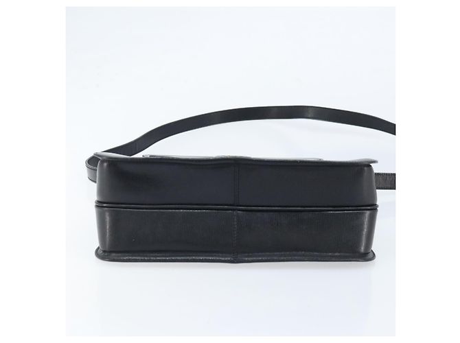 Céline Borsa a mano CELINE in pelle 2 in 1 nera e oro Auth mr2055 Nero D'oro - vista 5