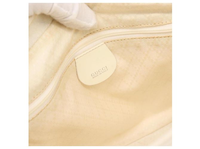 Borsa a Mano GUCCI Nylon 2way Argento Bianco 000 2040 0538 Auth ka3126 - vista 19