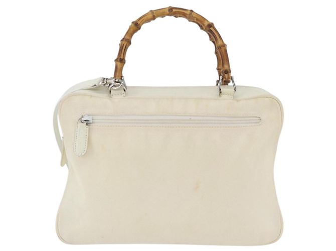 Borsa a Mano GUCCI Nylon 2way Argento Bianco 000 2040 0538 Auth ka3126 - vista 2