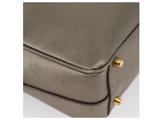 Saffiano PRADA Borsa a mano in pelle Safiano oro Auth am11051A D'oro - vista 15