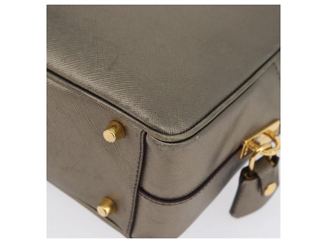 Saffiano PRADA Borsa a mano in pelle Safiano oro Auth am11051A D'oro - vista 16