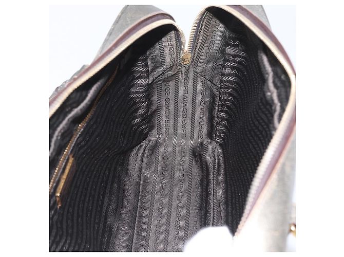 Saffiano PRADA Borsa a mano in pelle Safiano oro Auth am11051A D'oro - vista 20