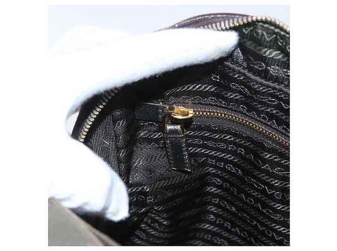Saffiano PRADA Borsa a mano in pelle Safiano oro Auth am11051A D'oro - vista 22