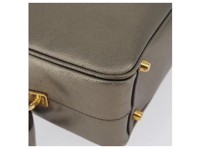Saffiano PRADA Borsa a mano in pelle Safiano oro Auth am11051A D'oro - vista 9