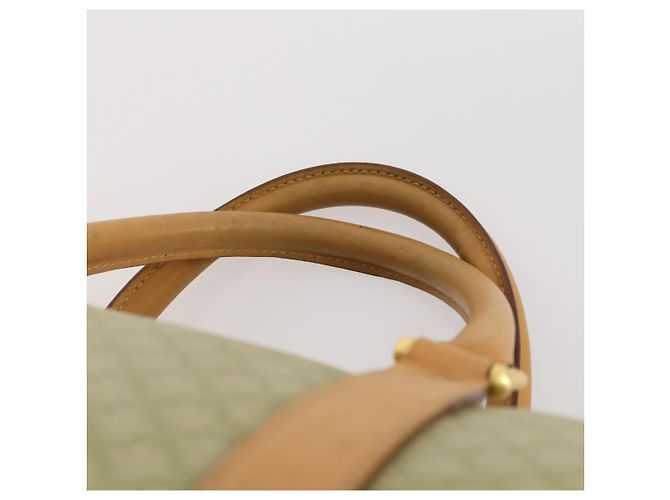 Céline Borsa Boston in tela Macadam CELINE PVC Beige Oro Auth 170952 D'oro - vista 14