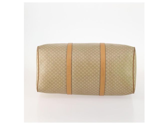 Céline Borsa Boston in tela Macadam CELINE PVC Beige Oro Auth 170952 D'oro - vista 6