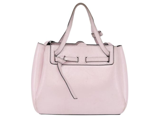 Borsa a Spalla LOEWE in Pelle Rosa Argento Autentica bs33996 - vista 13
