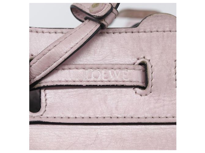 Borsa a Spalla LOEWE in Pelle Rosa Argento Autentica bs33996 - vista 18
