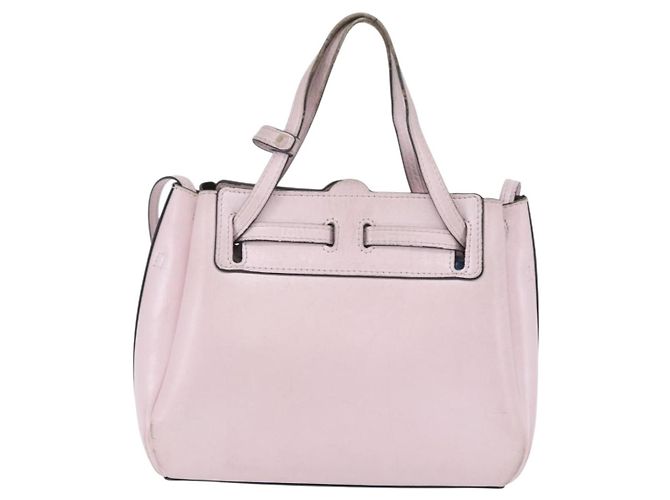 Borsa a Spalla LOEWE in Pelle Rosa Argento Autentica bs33996 - vista 2