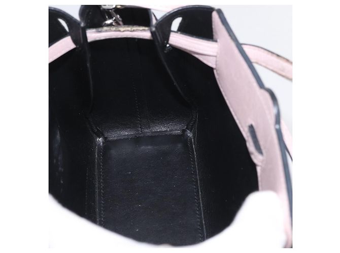 Borsa a Spalla LOEWE in Pelle Rosa Argento Autentica bs33996 - vista 20
