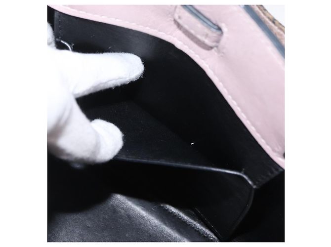 Borsa a Spalla LOEWE in Pelle Rosa Argento Autentica bs33996 - vista 22