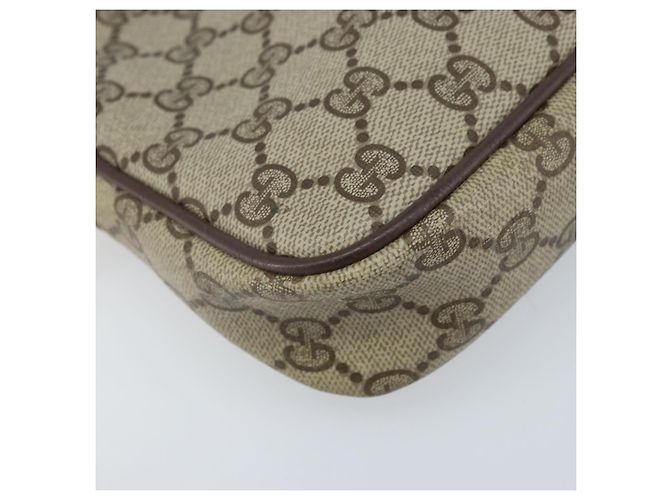 Gucci Borsa a Spalla GG Supreme PVC Beige Oro 97 02 068 Auth ka3083 D'oro - vista 11