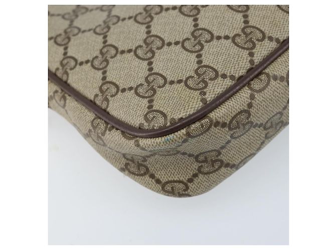 Gucci Borsa a Spalla GG Supreme PVC Beige Oro 97 02 068 Auth ka3083 D'oro - vista 13